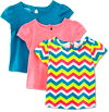 Kmart WonderKids Infant & Toddler Girls' 3-Pack T-Shirts - Solid & Chevron