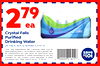 79 2 ea 24 PACK Crystal Falls Purified Drinking Water 24-Pack, 16.9 OZ Bottles (Limit 2) Limit one redemption per customer. Valid only at participating Save A Lot locations while supplies last. save No substitutions. No cash value. No rainchecks. Void if