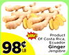 Product
Of Costa Rica,
Ecuador
Ginger
Jengibre
9898¢¢LB
