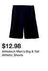 Athletech Men's Big & Tall Athletic Shorts