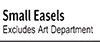 Small Easels Excludes Art Department