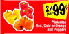 Red, Gold or Orange Bell Peppers