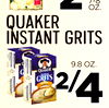22
7-8
OZ.
quaker
instantgrits
2/2/449.8OZ.
2
dairy+