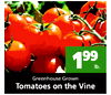 199 lb. Greenhouse Grown Tomatoes on the Vine