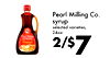 Pearl Milling Co. syrup selected varieties, 24oz. Pearl Milling Company Original - 2/$7