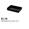 SKOGSVIKEN Tray, black, 4x6 "