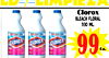 Clorox
Bleach Floral
930 ml.
99Ea.
OLD / LIMPIEZA
OLD / LIMPIEZA