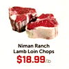 Niman Ranch Lamb Loin Chops $18.99/lb