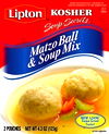 Lipton, Streit's Manischewitz Matzo Ball & Soup Mix or Matzo Ball Mix
