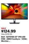 Dell - S2721NX 27" IPS LED FHD - AMD FreeSync - VESA - Monitor (HDMI) - Black