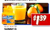 SUNN D - - SUNNY $139 64 OZ. SELECTED SUNNY D