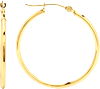 Everlasting Gold 10k Gold Hoop Earrings