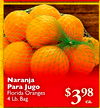Naranja Para Jugo Florida Oranges 4 Lb. Bag $398 ea.