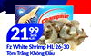 - - - - Champmar 21 99 BOX 4LBS Fz White Shrimp HL 26-30 Tôm Trang Không Dau