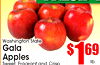 Washington State Gala Apples $ 1 69 lb. Sweet. Fraarant and Crisp