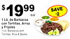 1 Lb. Barbacoa with Tortillas, Rice & Beans