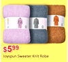 JOYSPUN $599 Joyspun Sweater Knit Robe