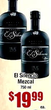 I MESCAL El Silencio Mezcal 750 ml ea.
