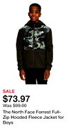 The North Face Forrest Full-Zip Hooded Fleece Jacket for Boys