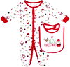 Baby Starters® Newborn 2-Piece "My First Christmas" Footie Pajama and Bib Set