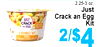 2.25-3 oz. Just Crack an Egg JUST CRACK Kit SCRAMBLE KIT - 2/$4