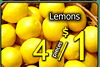 Lemons $ 1 4 pieces