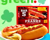 green BAR S CLASSIC FRANKS 12 MACE WITH CHICKEN PORK ADDED