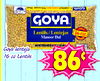 GOVA Lentils/Lentejas 16 OZ Masoor Dal GRADE Goya lenteja 16 oz Lentils