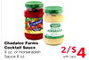 Chadalee Farms Cocktail Sauce 9 oz. or Horseradish Sauce 8 oz.