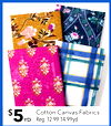 Cotton Canvas Fabrics