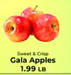 Sweet & Crisp Gala Apples 1.99 LB