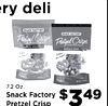 ry deli Pritzel - Crisps - - 7.2 Snack Pretzel Oz. Factory $349 Crisp