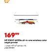 16999 HP ENVY 6055e all-in-one wireless color inkjet printer Uses HP 67 series ink 24478989