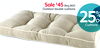 Outdoor double cushions