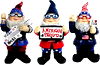 8" Patriotic Gnome Statue