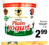 DE ACTIVE & PROBIOTIC YOGURT CULTURES karoun Karoun Dairies Grade A Karoun Plain YOGURT yogurt 2 lb. 2 lb (906g) 299