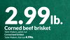 Corned beef brisket