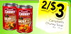 Campbell's CHUNKY Campbell's 2/$3 CHUNKY 17g SIRLOIN BURGER Campbell's E COUNTRY VEGETABLES BEEF WITH Chunky Soup COUNTRY VEGETABLES 18.6-19 oz.