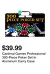 Cardinal Games Professional 300-Piece Poker Set In Aluminum Carry Case