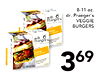 8-11 oz. dr. Praeger's - VEGGIE BURGERS - F 369