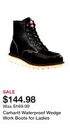 Carhartt Waterproof Wedge Work Boots for Ladies