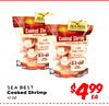 SEA Cooked She Cooked Shring - - 51-60 - - SEA BEST Cooked Shrimp 12OZ. $499
