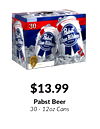 $13.99
Pabst Beer
30 - 12oz Cans