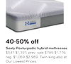 Sealy Posturpedic hybrid mattresses