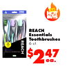 REACH Essentials Toothbrushes