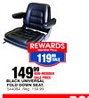 BLACK UNIVERSAL FOLD DOWN SEAT