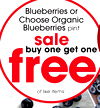 Blueberries or Choose Organic Blueberries