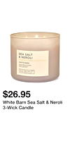 White Barn Sea Salt & Neroli 3-Wick Candle