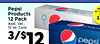 Pepsi P or L Products 2 12 Pack Asst. Var., 12 oz. Cans 3/$12 pepsi