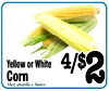 Yellow or White Corn 4/$2